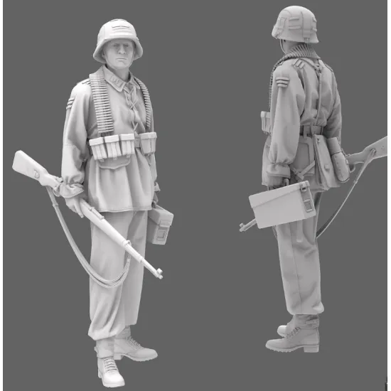 Black Snake Waffen-11 1/35 German Waffen Soldier Resin Figure