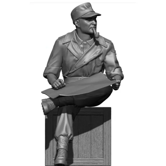 Black Snake Waffen-17 1/35 Waffen-ss Crew Member Normandy Summer 1944 Resin Figure Kit