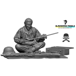 Black Snake Waffen-19 1/35 Waffen-ss Crew Member Normandy Summer 1944 Resin Figure Kit
