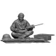 Black Snake Waffen-19 1/35 Waffen-ss Crew Member Normandy Summer 1944 Resin Figure Kit