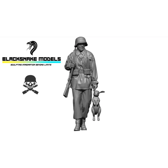 Black Snake Waffen-20 1/35 Waffen-ss Crew Member Normandy Summer 1944 Resin Figure Kit