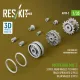 Reskit Rs-av35-0002 1/35 Merkava Mk 3 Steel Road Wheels 12 Pairs Track Sprockets 2 Pcs Idler Wheels 2 Pcs For Meng/Hobbyboss Kit 3d Printed