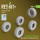 Reskit Rs-av35-0003 1/35 M1240a1 M-atv Wheels Set Weighted 5 Pcs For Rye Field Model Rfm Kit 3d Printed