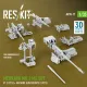 Reskit Rs-av35-0017 1/35 Merkava Mk 3 Mg Set V1 3 Pcs Machine Gun Mounts 3 Pcs For Meng/Hobbyboss Kit 3d Printed