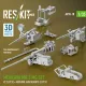 Reskit Rs-av35-0018 1/35 Merkava Mk 3 Mg Set V2 3 Pcs Machine Gun Mounts 3 Pcs For Meng/Hobbyboss Kit 3d Printed
