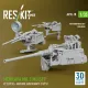 Reskit Rs-av35-0018 1/35 Merkava Mk 3 Mg Set V2 3 Pcs Machine Gun Mounts 3 Pcs For Meng/Hobbyboss Kit 3d Printed