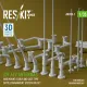 Reskit Rs-avu35-0001 1/35 Idf Afv Antennas And Mount Early And Late Type Battle Managment System Big Set 3d Printed