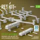 Reskit Rs-avu35-0001 1/35 Idf Afv Antennas And Mount Early And Late Type Battle Managment System Big Set 3d Printed