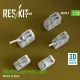 Reskit Rs-avu35-0005 1/35 Modern Army Fuel Cans Big Set 3d Printed