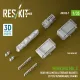 Reskit Rs-avu35-0007 1/35 Merkava Mk 3 Rear Hull Metall Storage Baskets 2 Pcs W/Workable Chains For Meng Kit 3d Printed