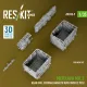 Reskit Rs-avu35-0009 1/35 Merkava Mk 3 Rear Hull Storage Baskets W/O Cover 2 Pcs For Meng Kit 3d Printed
