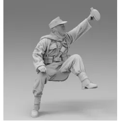 Black Snake Ttnkf-12 1/35 Rider Totenkopf In Winter Gear Eastern Front Eastern Front