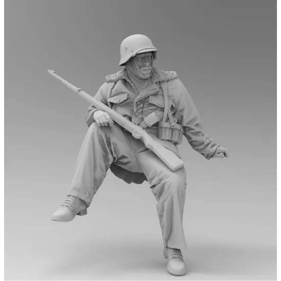 Black Snake Ttnkf-13 1/35 Rider Totenkopf In Winter Gear Eastern Front Eastern Front
