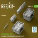 Reskit Rs-avu35-0011 1/35 Merkava Mk 3 Rear Hull Storage Baskets W/Cover 2 Pcs For Meng Kit 3d Printed