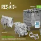 Reskit Rs-avu35-0011 1/35 Merkava Mk 3 Rear Hull Storage Baskets W/Cover 2 Pcs For Meng Kit 3d Printed