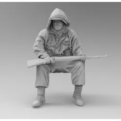 Black Snake Ttnkf-14 1/35 Rider Totenkopf In Winter Gear Eastern Front Eastern Front