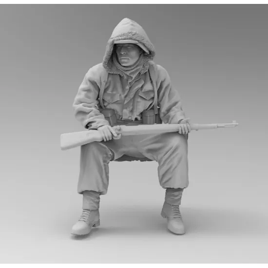 Black Snake Ttnkf-14 1/35 Rider Totenkopf In Winter Gear Eastern Front Eastern Front