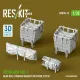 Reskit Rs-avu35-0012 1/35 Merkava Mk 3 Rear Hull Storage Baskets W/Cover 2 Pcs For Hobbyboss Kit 3d Printed