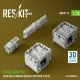 Reskit Rs-avu35-0012 1/35 Merkava Mk 3 Rear Hull Storage Baskets W/Cover 2 Pcs For Hobbyboss Kit 3d Printed