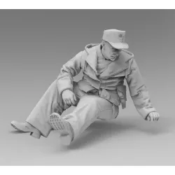 Black Snake Tiger-crew-04 1/35 Tiger Crew Totenkopf In Winter Uniform Eastern Front Resin Kit