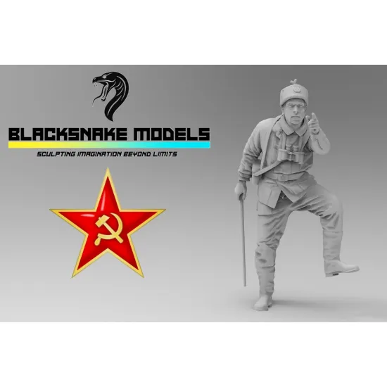 Black Snake Soviet-02 1/35 Red Army Observer Ww2 Resin Figure Kit