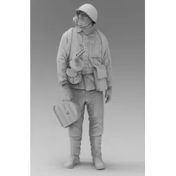 Black Snake Soviet-06 1/35 Red Army Assistant Gunner Ww2 Resin Figure Kit