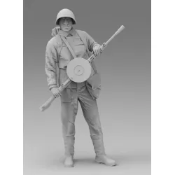 Black Snake Soviet-07 1/35 Red Army Gunner Ww2 Resin Figure Kit