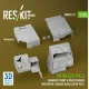 Reskit Rs-avu35-0017 1/35 Merkava Mk 3 Damaged Front Rear Fenders With Rear Storage Boxes Open Pos For Meng Kit 3d Printed