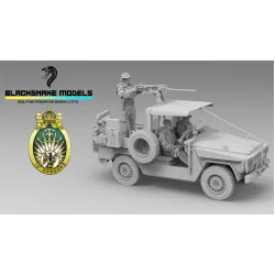 Black Snake Fr-crew-02 1/35 Pack Crew P4-patsas 13e Rdp Resin Figur Kit