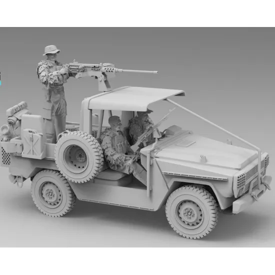 Black Snake Fr-crew-02 1/35 Pack Crew P4-patsas 13e Rdp Resin Figur Kit