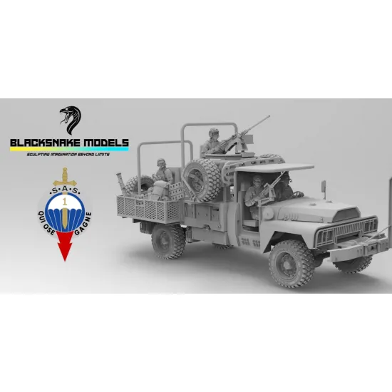 Black Snake Fr-crew-03 1/35 Pack Crew Vlra French Sas Resin Figur Kit