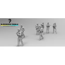 Black Snake Fr-afgha 1/35 7 French Troops In Afghanistan Resin Figur Kit