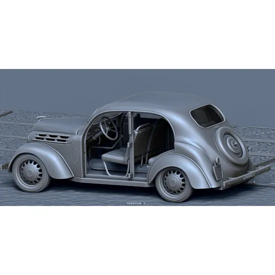 Black Snake 1/35 Renault Juvaquatre Resin Kit