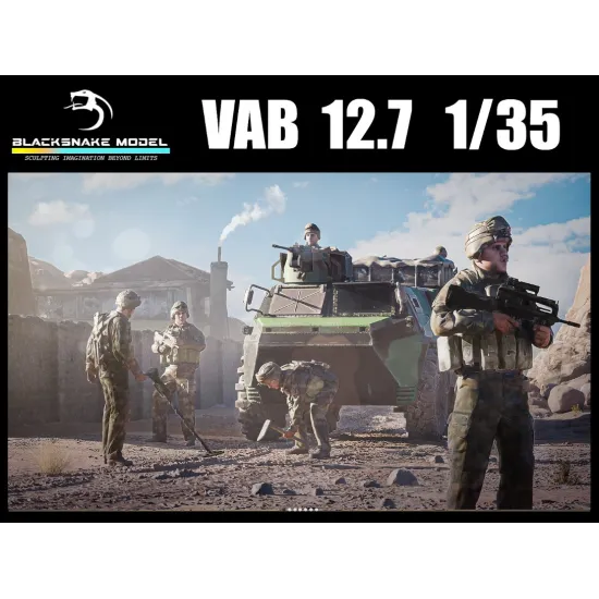 Black Snake Vab 1/35 Vab 12/7 Figures Not Include Resin Kit