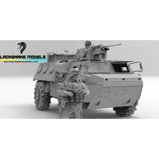 Black Snake Vab 1/35 Vab 12/7 Figures Not Include Resin Kit