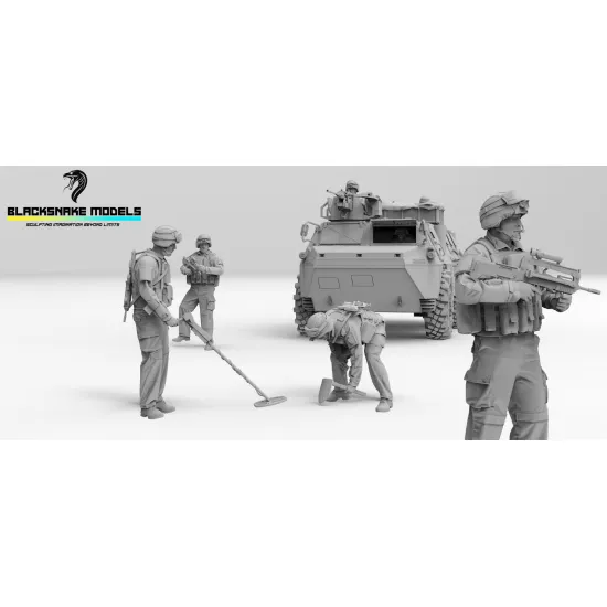Black Snake Vab 1/35 Vab 12/7 Figures Not Include Resin Kit