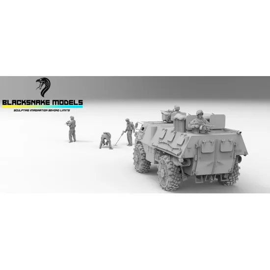 Black Snake Vab 1/35 Vab 12/7 Figures Not Include Resin Kit