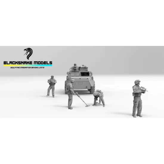 Black Snake Vab 1/35 Vab 12/7 Figures Not Include Resin Kit