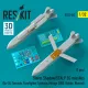 Reskit Rs32-0542 1/32 Storm Shadow/Scalp Eg Missiles 2 Pcs Su-24 Tornado Eurofighter Typhoon Mirage 2000 Rafale Nimrod 3d Printed