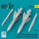 Reskit Rs32-0607 1/32 As 34 Kormoran Missiles With Adapters 2 Pcs For F-104g Tornado Ids 3d Printed