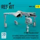 Reskit Rsu32-0148 1/32 F-105 Thunderchief Air Intakes Landing Gears With Wheels Bays And Weighted Wheels Set For Trumpeter Kit 3d Printed