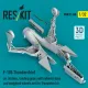 Reskit Rsu32-0148 1/32 F-105 Thunderchief Air Intakes Landing Gears With Wheels Bays And Weighted Wheels Set For Trumpeter Kit 3d Printed