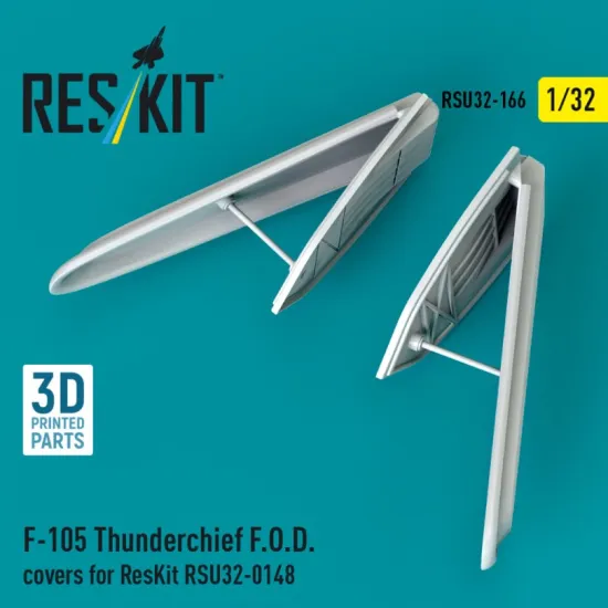 Reskit Rsu32-0166 1/32 F-105 Thunderchief F O D Covers For Reskit Rsu32-0148 3d Printed