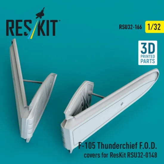 Reskit Rsu32-0166 1/32 F-105 Thunderchief F O D Covers For Reskit Rsu32-0148 3d Printed