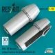 Reskit Rsu32-0220 1/32 F/A-18 Hornet Exhaust Nozzles For Academy/Kinetic Kit 3d Printed