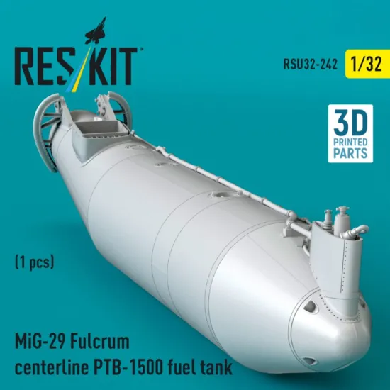 Reskit Rsu32-0242 1/32 Mig-29 Fulcrum Centerline Ptb-1500 Fuel Tank 1 Pcs 3d Printed
