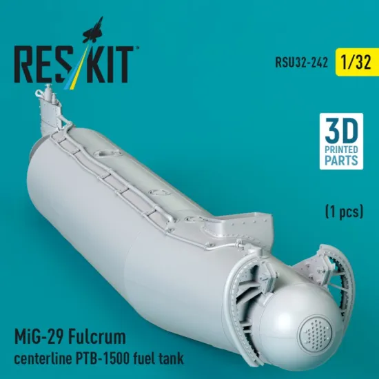 Reskit Rsu32-0242 1/32 Mig-29 Fulcrum Centerline Ptb-1500 Fuel Tank 1 Pcs 3d Printed