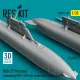 Reskit Rsu32-0245 1/32 Mig-29 Fulcrum Underwing Ptb-1150 Fuel Tanks With Wing Pylons 2 Pcs 3d Printed