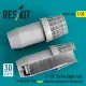 Reskit Rsu32-0259 1/32 F‑15E Strike Eagle late F100 PW 229 open exhaust nozzles for Tamiya kit 3D Printed