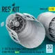 Reskit Rsu32-0259 1/32 F‑15E Strike Eagle late F100 PW 229 open exhaust nozzles for Tamiya kit 3D Printed
